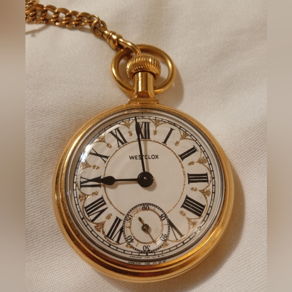 Westclox 1/20 12ktGF Gold Pocket Watch